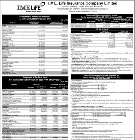 आइएमई लाइफ इन्सुरेन्सको नाफा २३ करोड ४७ लाख रुपैयाँ - Q2 Report