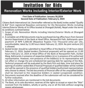 Invitation for Bids