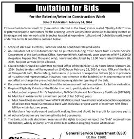Invitation for Bids