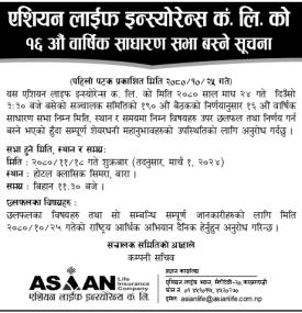 16th Annual General Meeting Notice