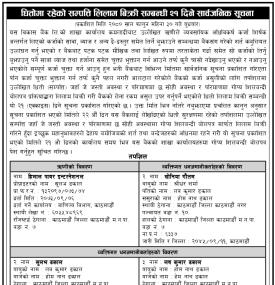 मुक्तिनाथ विकास बैंकले धितोमा रहेको सम्पत्ति लिलाम बिक्री गर्ने बारे सूचना