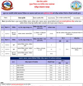 खुला तथा समावेशीतर्फको सहायक निर्देशक तथा सहायक पदको प्रथम चरण पूर्वयोग्यता परीक्षाको परीक्षा कार्यक