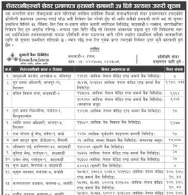 शेयरधनीहरुको शेयरप्रमाणत्र हराएको सम्बन्धी सूचना