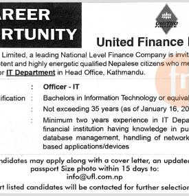 Career Opportunity