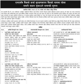 सरक्षणवापत बैंकको नाममा रहेको सवारी साधन बुझाउने सम्बन्धी सूचना