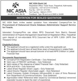 Invitation for Sealed Quotation