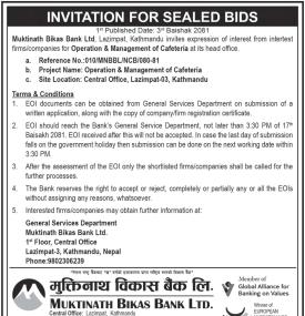 Invitation for Sealed Bid