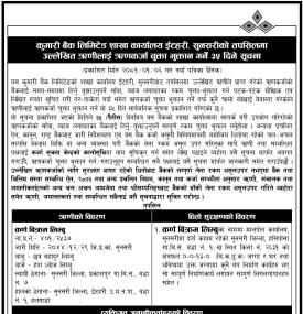 सुनसरीको तपसिलमा उल्लेखित ऋणीहरुलाई ऋणकर्जा चुक्ता भुक्तान गर्ने ३५ दिने सूचना