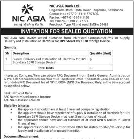 Invitation for Sealed Quotation