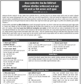 ऋणीहरुलाई कर्जा चुक्ता गर्न आउने सम्बन्धी ३५ दिने अत्यन्त जरुरी सूचना
