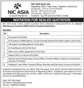 Invitation for Sealed Quotaion