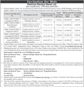 Invitation for Bids