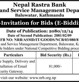 Re-Invitation for Bids