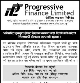 Right Share Auction Notice