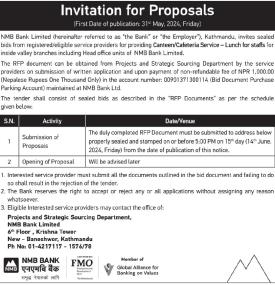 Invitation for Proposals