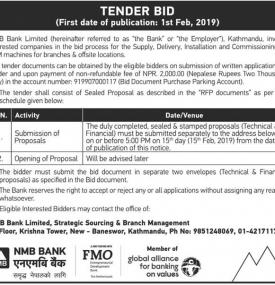 Tender Notice 