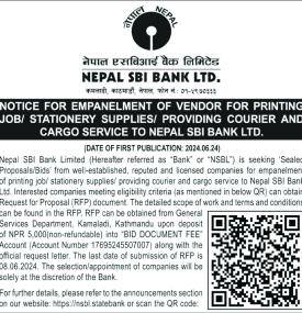 Notice for Sealed Proposals and bids