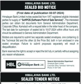 Sealed Bid Notice