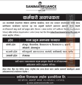 इन्स्योरेन्समा कर्मचारी आवश्यकता