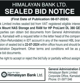 Sealed Bid Notice
