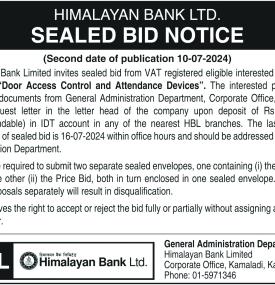 Sealed Bid Notice