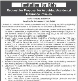 Invitation for Bids