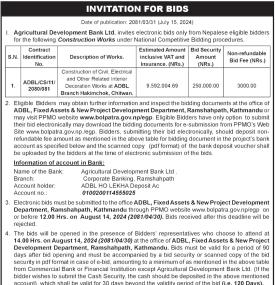 Invitation for Bids