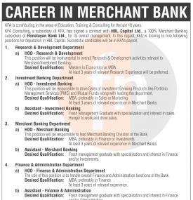 HBL Capital मा जागिर खुल्यो !