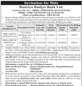 Invitation for Bids