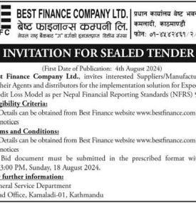 Invitation for Sealed Tender Notice
