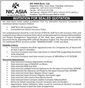 Invitation for Sealed Quotation