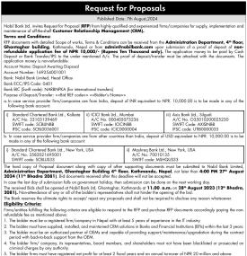 Request for Proposals