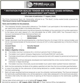 Invitation for Sealed Tender Bid
