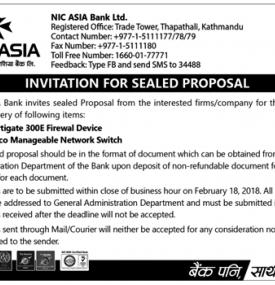 Invitation of Sealed Bids