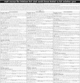 बैंकको धितो रहेको सम्पत्ति लिलाम बिक्रीको १५ दिने सार्वजनिक सूचना