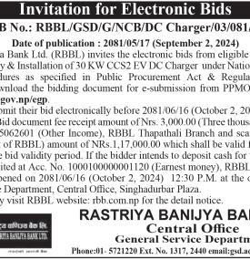 Invitation for Electronic Bids