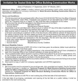 Invitation for Sealed Bids