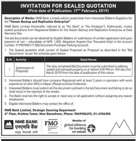 Invitation for Sealed Quotation