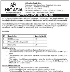 Invitation for Sealed Bid