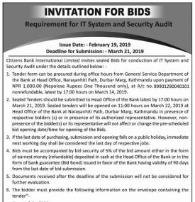 Invitation for Sealed Bids 