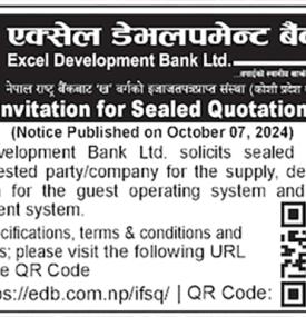 Invitation for Sealed Quotation