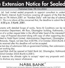 Time Extension Notice - 
