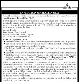 Invitation for Sealed Bids 