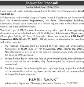 Request for Proposals