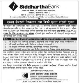 Right Share Notice
