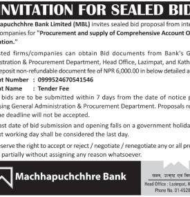 Invitation for Sealed Bids