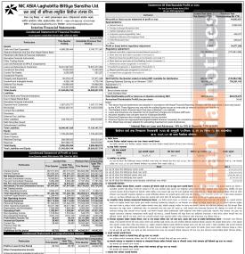 NIC Asia Laghubitta has published its 1st quarter company analysis of the fiscal year 2081/82