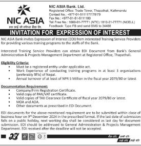 Invitation for Expression of Interest 