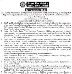 Invitation for Bids
