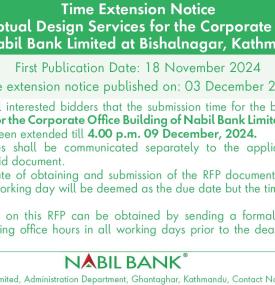 Time Extention Notice